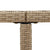 Garden Table Beige 109x107x74 cm Poly Rattan&Solid Wood Acacia