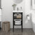 Bathroom Washbasin Frame Black 40x38x83 cm Iron