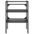 Bathroom Washbasin Frame Black 59x38x83 cm Iron