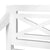 Batavia Bench 123 cm Solid Mahogany Wood White