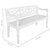 Batavia Bench 123 cm Solid Mahogany Wood White