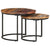 Nesting Tables 2 pcs Solid Wood Reclaimed