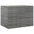 Garden Cushion Box PE Rattan 145x100x103 cm Grey