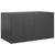 Garden Cushion Box PE Rattan 194x100x103 cm Black