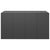 Garden Cushion Box PE Rattan 194x100x103 cm Black