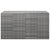 Garden Cushion Box PE Rattan 194x100x103 cm Grey