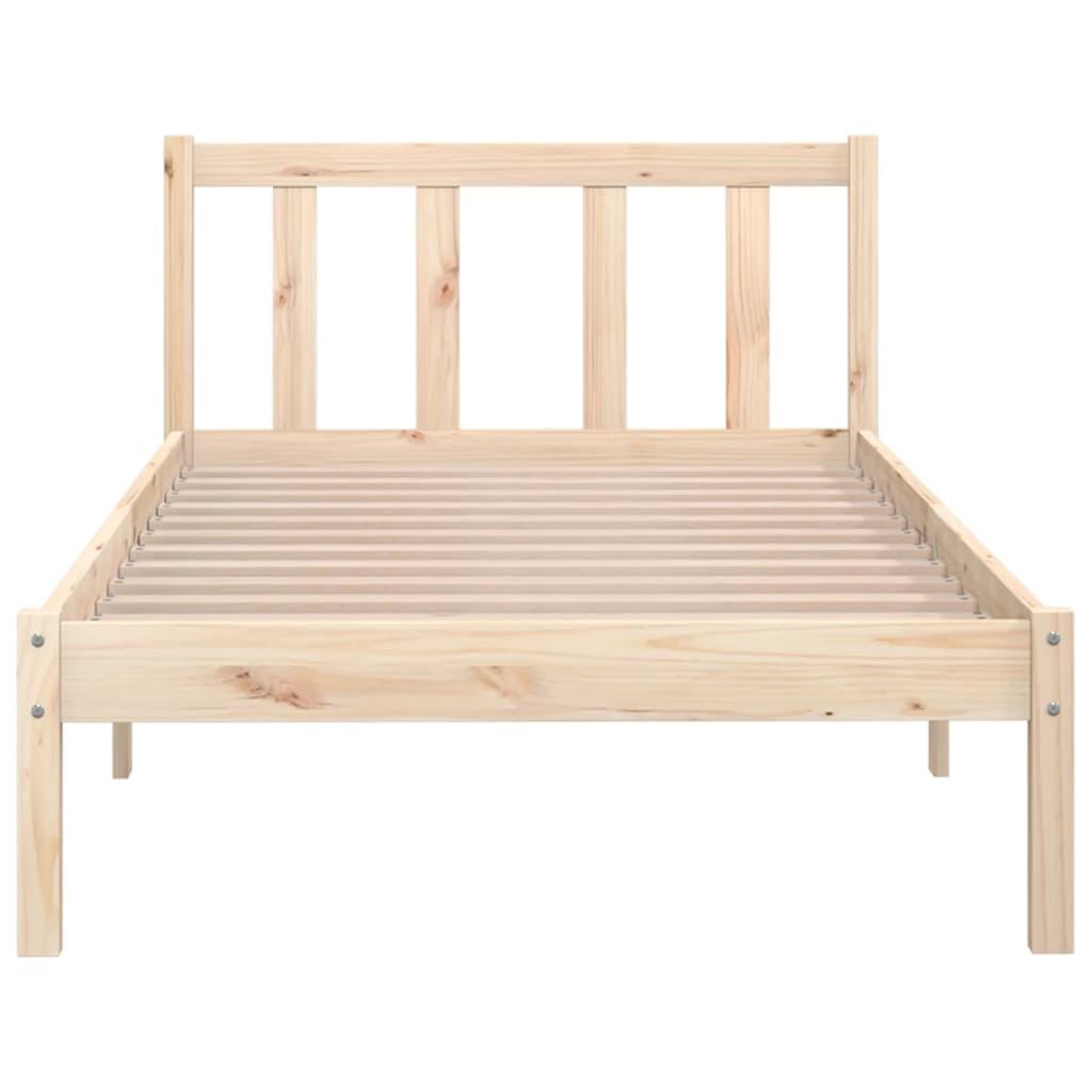 Bed Frame without Mattress Solid Wood 90x190 cm