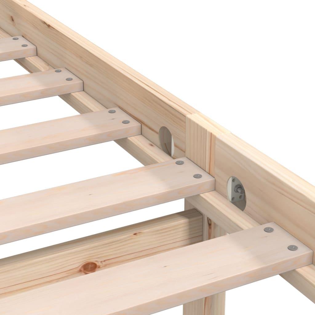 Bed Frame without Mattress Solid Wood 90x190 cm