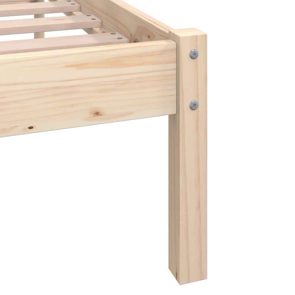 Bed Frame without Mattress Solid Wood 90x190 cm