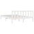 Bed Frame White Solid Wood Pine 137x187 cm Double Size