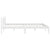 Bed Frame without Mattress White Solid Wood Pine 150x200 cm