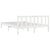 Bed Frame without Mattress White Solid Wood Pine 150x200 cm
