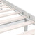 Bed Frame without Mattress White Solid Wood Pine 150x200 cm
