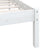 Bed Frame without Mattress White Solid Wood Pine 150x200 cm