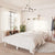 Bed Frame without Mattress White Solid Wood Pine 150x200 cm