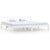 Bed Frame without Mattress White Solid Wood 183x203 cm King