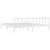 Bed Frame without Mattress White Solid Wood 183x203 cm King
