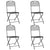 Folding Garden Chairs 4 pcs Expanded Metal Mesh Anthracite