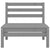 5 Piece Garden Lounge Set Grey Solid Pinewood