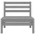 4 Piece Garden Lounge Set Grey Solid Pinewood