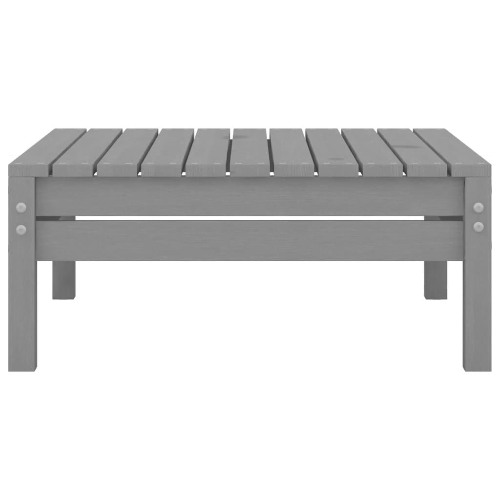 4 Piece Garden Lounge Set Grey Solid Pinewood