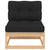 4 Piece Garden Lounge Set with Cushions Solid Pinewood