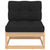 6 Piece Garden Lounge Set with Cushions Solid Pinewood