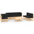 7 Piece Garden Lounge Set with Cushions Solid Pinewood