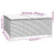 Garden Coffee Table Grey 60x60x30 cm Poly Rattan and Glass