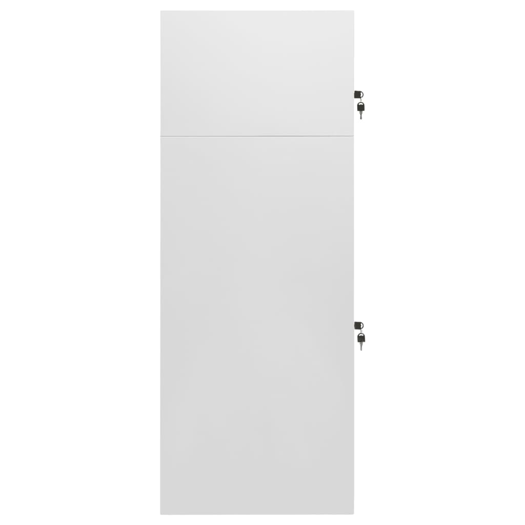 Saddle Cabinet Light Grey 53x53x140 cm Steel