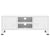 Industrial TV Cabinet White 105x35x42 cm Metal
