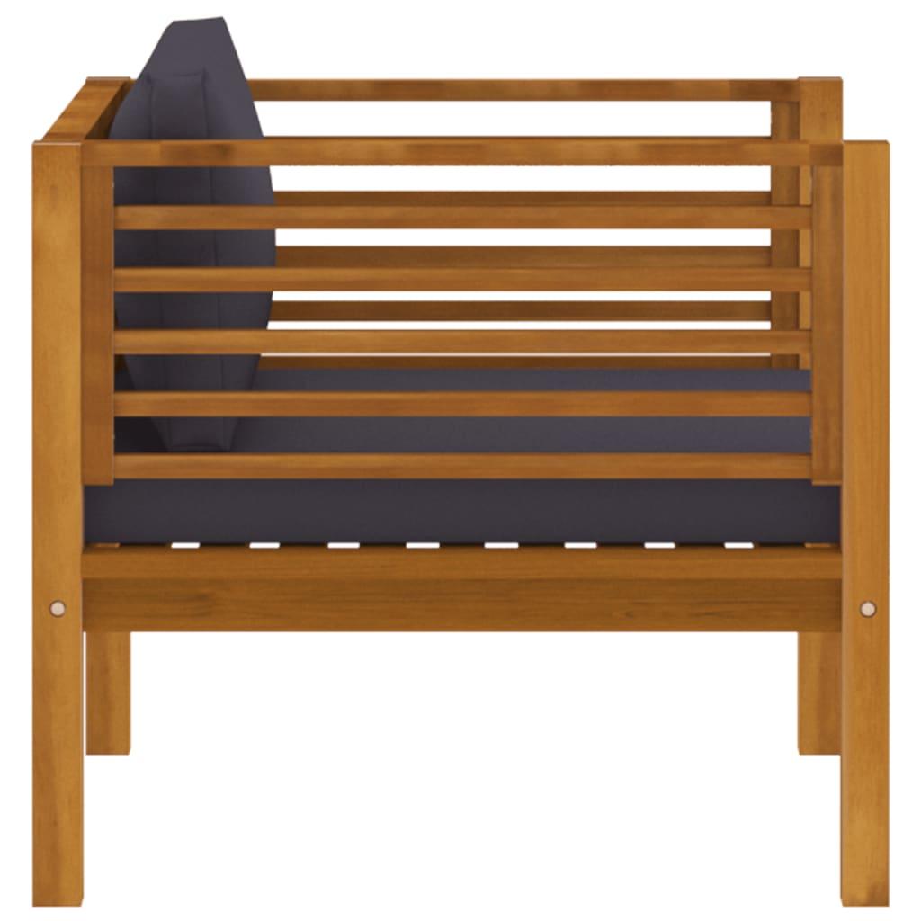 5 Piece Garden Lounge Set with Cushion Solid Acacia Wood
