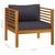 5 Piece Garden Lounge Set with Cushion Solid Acacia Wood