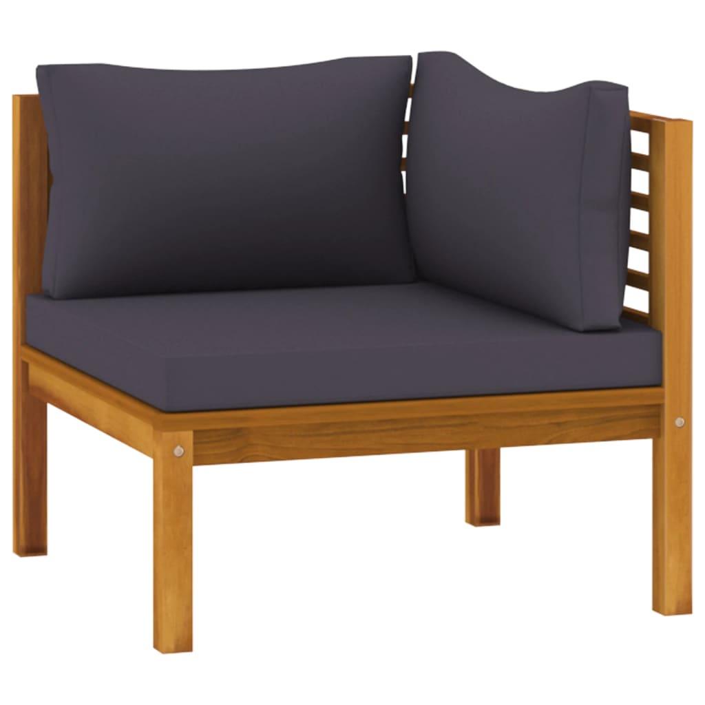 7 Piece Garden Lounge Set with Cushion Solid Acacia Wood