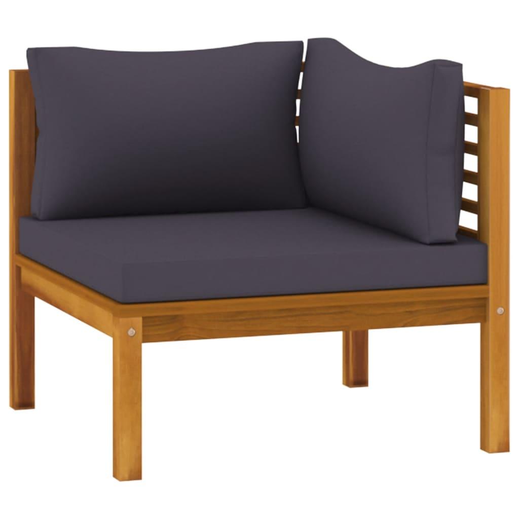 10 Piece Garden Lounge Set with Cushion Solid Acacia Wood