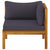 10 Piece Garden Lounge Set with Cushion Solid Acacia Wood