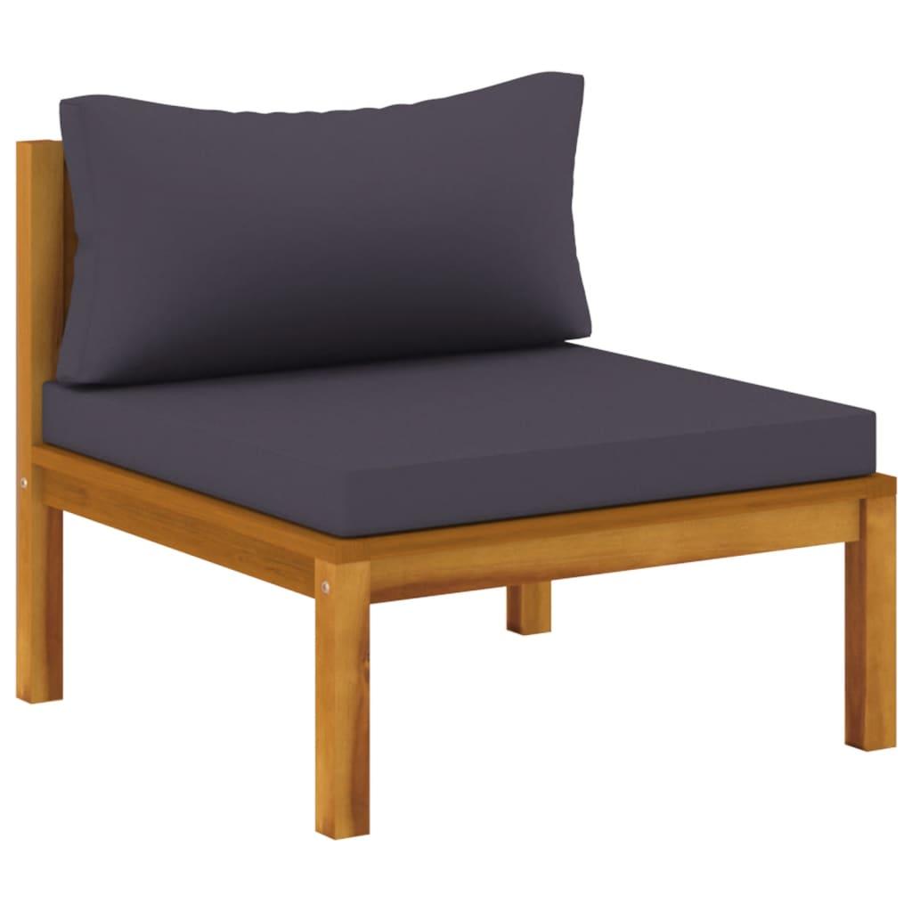 7 Piece Garden Lounge Set with Cushion Solid Acacia Wood