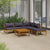 6 Piece Garden Lounge Set with Cushion Solid Acacia Wood