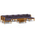 8 Piece Garden Lounge Set with Cushion Solid Acacia Wood