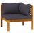 8 Piece Garden Lounge Set with Cushion Solid Acacia Wood