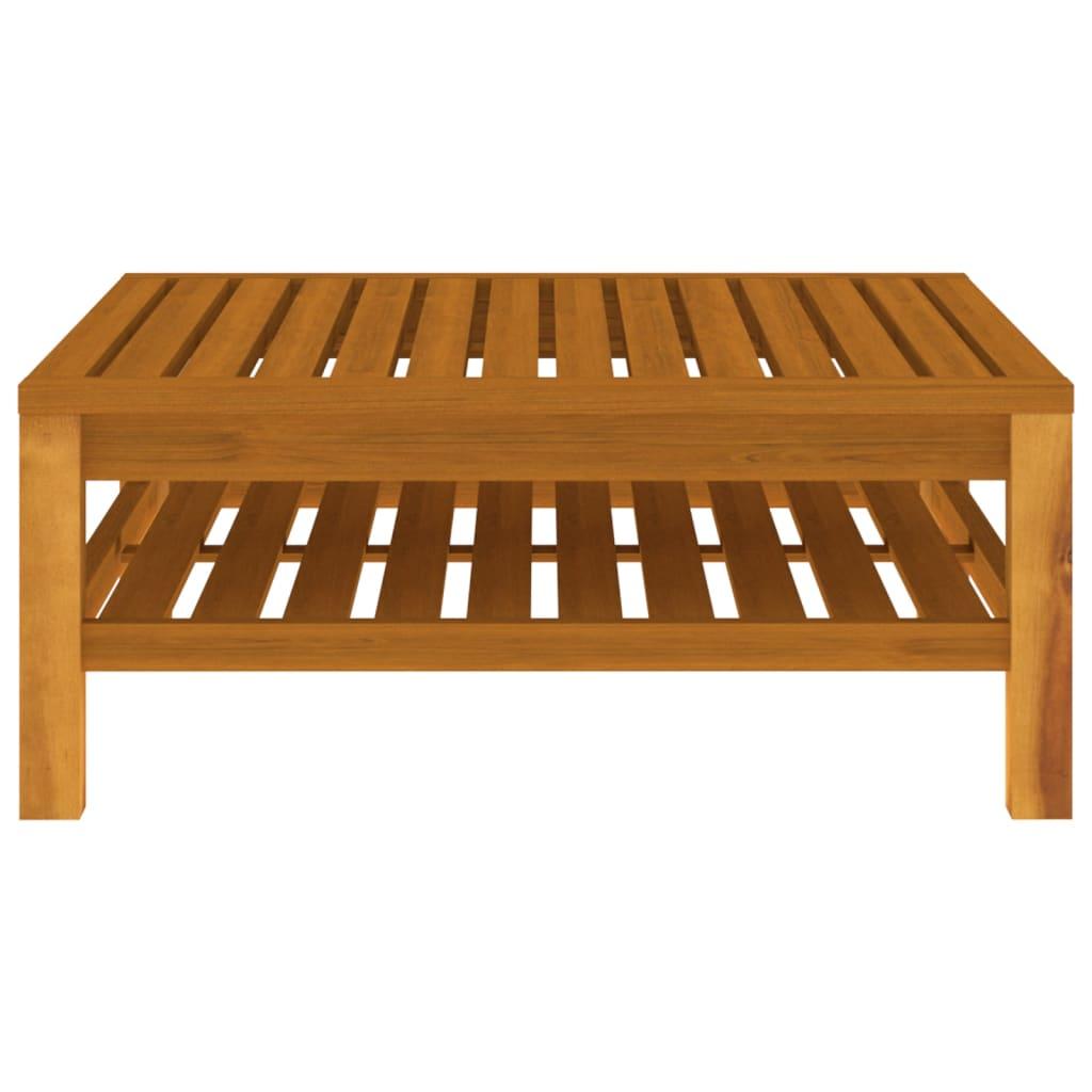6 Piece Garden Lounge Set with Cream Cushion Solid Acacia Wood