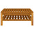 6 Piece Garden Lounge Set with Cream Cushion Solid Acacia Wood