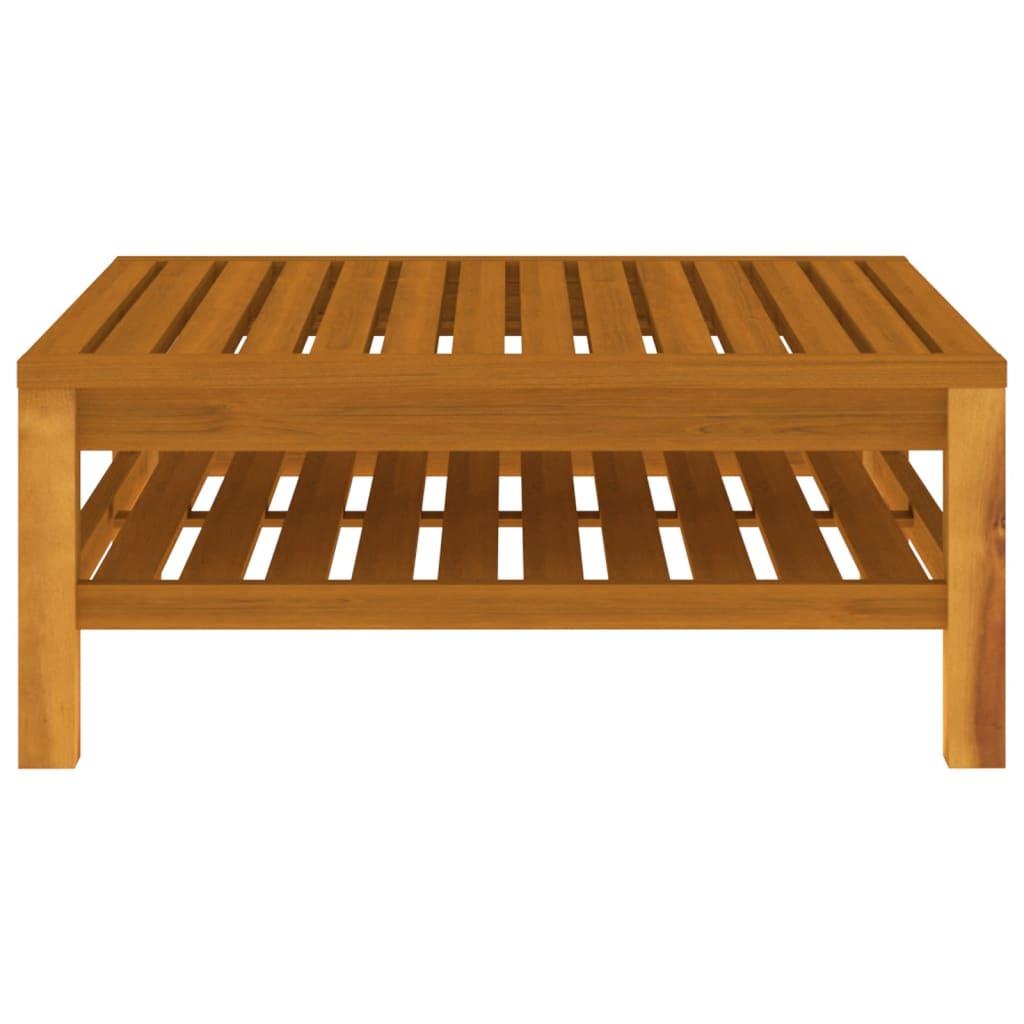6 Piece Garden Lounge Set with Cream Cushion Solid Acacia Wood