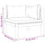 2-Seater Garden Sofa with Cream Cushions Solid Wood Acacia