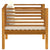 7 Piece Garden Lounge Set with Cream Cushion Solid Acacia Wood