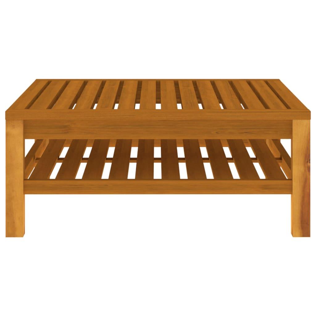10 Piece Garden Lounge Set with Cream Cushion Solid Acacia Wood