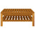 10 Piece Garden Lounge Set with Cream Cushion Solid Acacia Wood