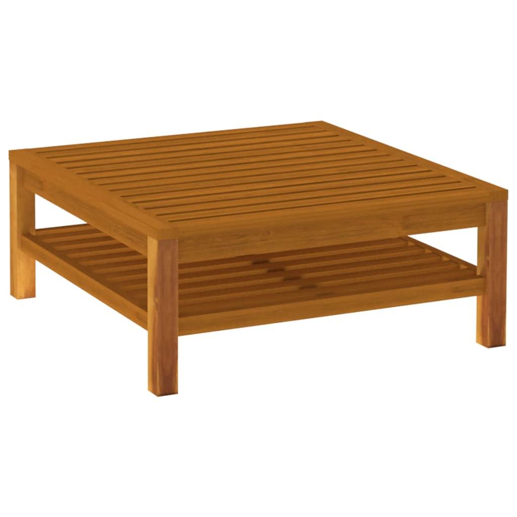 10 Piece Garden Lounge Set with Cream Cushion Solid Acacia Wood