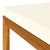 3 Piece Garden Lounge Set with Cream Cushion Solid Acacia Wood