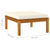 3 Piece Garden Lounge Set with Cream Cushion Solid Acacia Wood